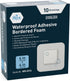 MED PRIDE Sterile Waterproof Silicone Foam Dressing with Adhesive Border, Absorbent Bandage (4x4 Inch, Pack of 10)