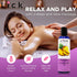 Lick Pineapple Flavored Massage Oil, Romantic Body Safe Non-Greasy Formula, 4 oz