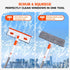 Keyloland 2-in-1, 55" Professional Window Squeegee Window Cleaner with Extension Pole, Premium Squeegee for Window