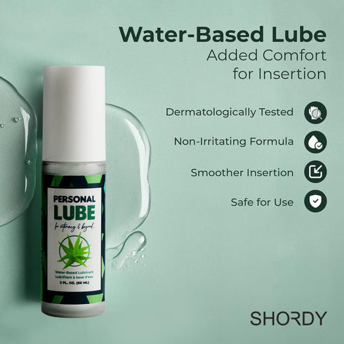 Set 12-Hour SHORDY Menstrual Cups with Applicator & Lube Reusable Period Cups (Small & Large) for Beginners