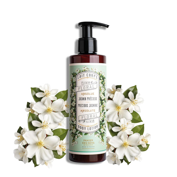 Panier des Sens Jasmine Hand & Body Lotion for Dry Skin, Hydrating Body Cream with Shea Butter & Olive Oil, 8.45 Floz