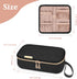 Yarwo Diabetic Travel Case for Blood Glucose Monitor, Insulin Syringes, Diabetes Supplies Storage Bag (Black)
