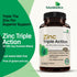 Futurebiotics Zinc Supplement 30mg Triple Action Blend - 150 Vegetarian Capsules for Immune & Skin Health
