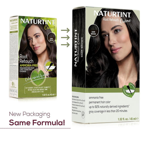 Naturtint Dark Brown Root Retouch Crème Permanent Hair Color - Ammonia Free, 1.52 Fl Oz
