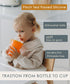 Mini Short Pinch Test Passed 5.5" Replacement Reusable Silicone Small Straws for Toddlers & Kids