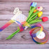 Rainbow Sheer Organza Chiffon Ribbon, 50 Yards (1 Inch) for Gift Wrapping, Crafts & Party Decoration