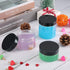 SATINIOR 24 Pieces Empty Clear Plastic Jars - Round Storage Containers with Lids for Beauty Products and Crafts