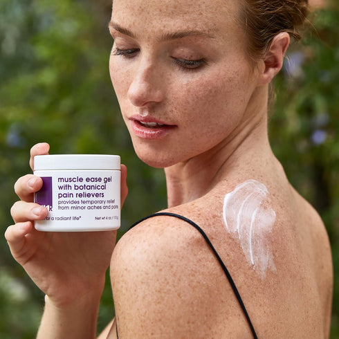 Muscle Ease Pain Relief Gel, LATHER, 4 Oz, Fast Acting Gel with Menthol