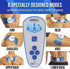 OMEGA Wireless TENS Unit Muscle Stimulator with Remote Control - Complete Back Pain Relief Solution with Reusable