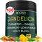 Dandelion Root Supplement 7500mg, 100 Capsules - 6in1 for Digestion, Heart Health & Immune Support with Ginger &