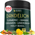 Dandelion Root Supplement 7500mg, 100 Capsules - 6in1 for Digestion, Heart Health & Immune Support with Ginger &