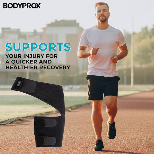 Bodyprox Groin Wrap - Adjustable Support for Hip, Groin, Hamstring, Thigh, and Sciatic Nerve Pain Relief