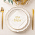 Crisky 40 and Fabulous Cocktail Napkins Gold for Women, 40th Birthday Decorations, 50Pcs, 3-Ply Supplies