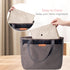 Makeup Bag Travel Essentials - Cute Skincare Pouch Cosmetic Bags for Women - Portable Clear Case Toiletry Bag (Camel,