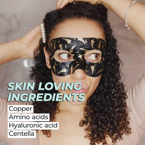 Vitamasques Under Eye Mask, 3-Pack Ultra-Revitalizing Goggle Mask, Hydrates & Smooths Fine Lines, Hyaluronic Acid