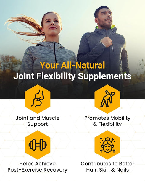10 Natural Pain Relief Ingredients for Joint, Tendon, and Ligament Supplement - Arthritis, Injuries, Bone Health
