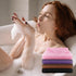 2 Pack African Net Sponge, 12 * 32 Inches Long Bath Sponge, Body Scrubber Net, African Exfoliating Wash Cloths (Pink)