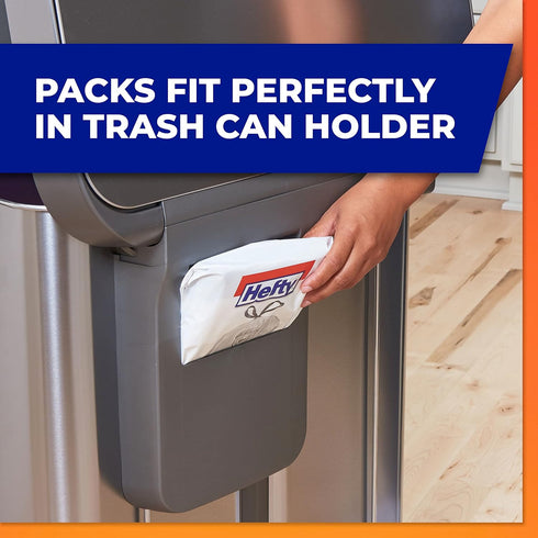 Hefty Made to Fit Trash Bags, Fits simplehuman Size J (12 Gallons), 100 Count