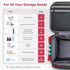 Mancro First Aid Bags Empty, Medical Travel Bag with Multi Pockets, Pill Bottle Organizer for Travel, Home Storage