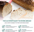 Reusable Plastic Bread Bags, 50 Pack Clear Bags with Ties for Airtight Storage of Homemade Bread