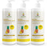 Fuwa3e Pineapple Enzyme Natural Dish Soap, Tropical Pineapple Scent, 16.9oz 3 Pack