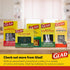 Set 240 Count Glad Clear Disposable Cutlery with Heavy Duty Plastic Forks, Knives, and Spoons, Reusable Dishwasher Safe