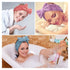Hicarer 3 Piece Microfiber Bowtie Hairband Set for Women | Chic Purple, Red, Turquoise | Hair Accessories for Shower
