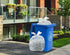 Heavy Duty Clear 95-96 Gallon Trash Bags, Huge Value Pack, 25 Bags w/Ties, Extra Large Recycling Trash Bags