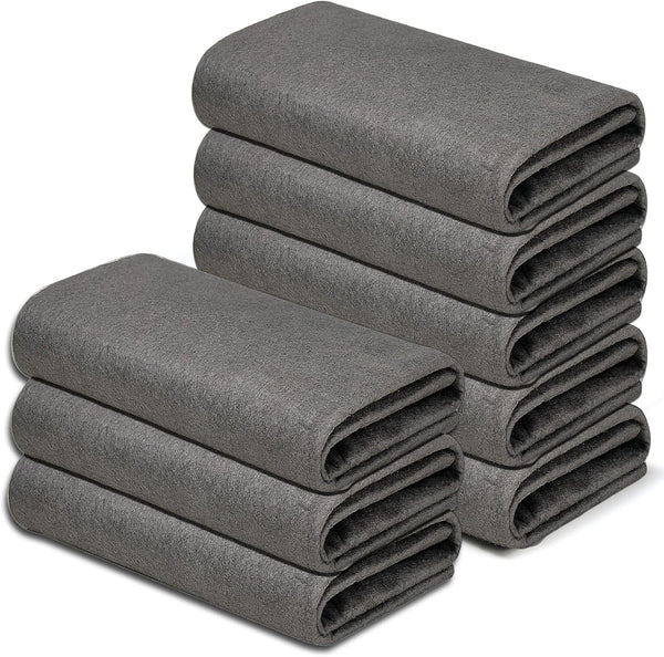 KTT Microfiber Cleaning Cloth: Reusable Thickened Streak Free Miracle Cloth for Home, Window, and Car (8 Pack)