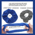 Set of 2 Large Solid Scrunchies - Black