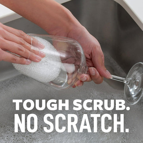 Scotch-Brite Greener Clean Recycled Scrubbing Circles, for Washing Dishes and Cleaning Kitchen, Dishwasher Safe, 3