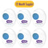 Hayden Expanding Dental Floss, Fresh Feeling Polar Mint Woven Floss, 6 Pack Value, 180 Yards