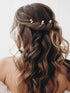SWEETV Bridal Hair Pins, 3Pcs Pearl Bobby Pins Wedding Accessories for Women and Girls