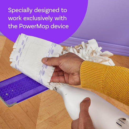 Swiffer PowerMop Refills for Wood Mopping Pads, 11 Count for Floor Cleaning.
