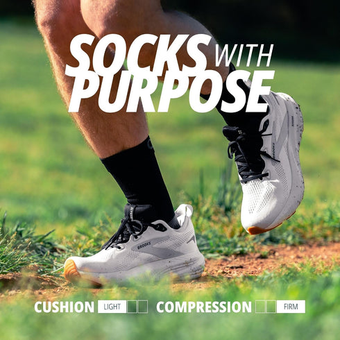 OS1st FS4 Crew length Plantar Fasciitis Socks for relief from heel and arch pain, swelling, and painful plantar