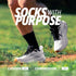OS1st FS4 Crew length Plantar Fasciitis Socks for relief from heel and arch pain, swelling, and painful plantar