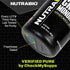 NutraBio Pure Creatine Monohydrate Powder Supplement - Unflavored, 150 g, Supports Bulk Muscle Energy