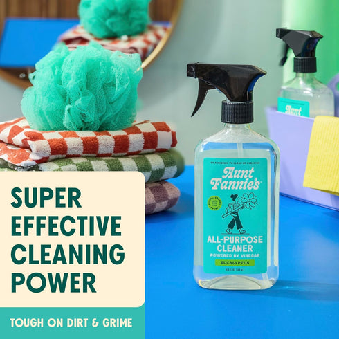 Aunt Fannie's All Purpose Household Cleaner, Multi-surface Spray Powered by Vinegar, Eucalyptus Scent (Pack of 1)