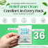 Flushable Wipes for Adults – 36 Individually Wrapped Biodegradable Wet Wipes, Travel Size, Hypoallergenic
