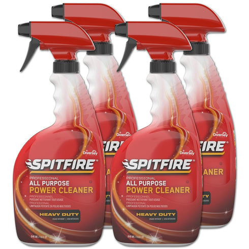 Diversey CBD540038 Spitfire Professional All Purpose Power, 32 Ounce Capped Spray Bottle - 4 Pack