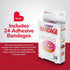 BioSwiss Bandages, Donut Shaped Self Adhesive Bandage, Latex Free, 24 Count, Fun First Aid Kit Supplies for Kids