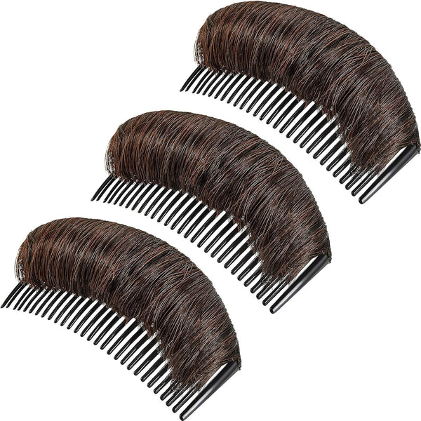 WILLBOND 3 Pieces Invisible False Hair Clips | Increased Pad Bump It Up Volume Hair Base for Women Girls