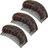 WILLBOND 3 Pieces Invisible False Hair Clips | Increased Pad Bump It Up Volume Hair Base for Women Girls