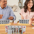 ZUFECY 2-Pack 2-Layer 50+ Wooden Card Holders, Slots for Poker Cards, Solid Pine Wood with Natural Finish for Family