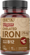 Deva Nutrition Vegan Chelated Iron 29 mg | 90 Tablets | Fortified with B-12, High Potency, Easy to Swallow