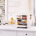 Sorbus Acrylic Makeup Organizer for Cosmetics, Big Clear Storage Case with 3 Large, 4 Small Drawers for Vanity,