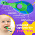 Trueocity Baby Toddler Toothbrush 4 Pack, Soft Bristles, Teething Finger Handle for 0-2 Years - BPA Free (Blue, Green,