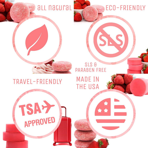 Sweet & Sassy 3 Shampoo Bars - All Natural, Organic, SLS Free, Plastic Free, Safe for Color Treated Hair