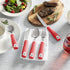 Special Supplies Adaptive Utensils Set, 5-Piece Non-Slip Handles for Hand Tremors, Arthritis, or Elderly Use