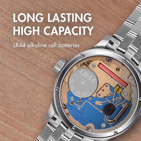 Tenergy 1.5 Volt LR44 Battery, Button Cell LR44, ag13/LR44 Equivalent, Ideal for Electronics, 20 Pack